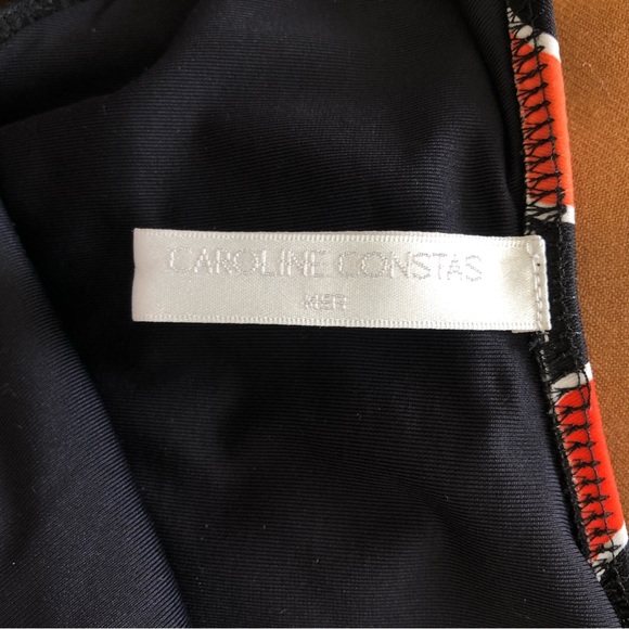 CAROLINE CONSTAS Aristi Scoop Back Striped One Piece Swimsuit M - Picture 6 of 7